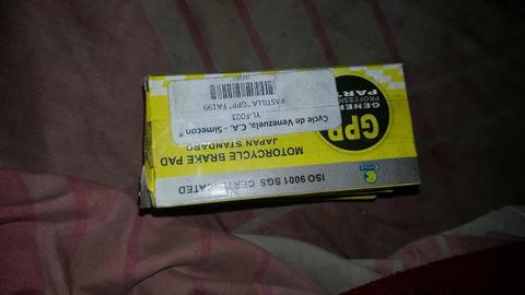 Pastillas Delantera Super Shadow 250cc