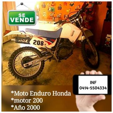 Vendo Moto Xr Honda Enduro Motor 200