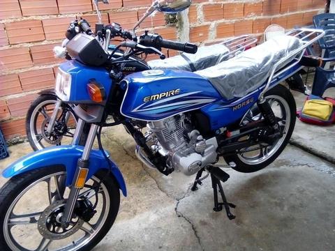 Vendo moto azul horse año 2017 sin rodar nueva de paquete 0 kilometro