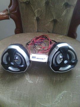 en venta reproductor para moto con su control y cornetas 15$