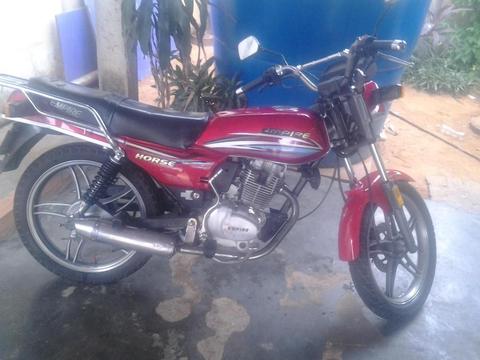 vendo mi HORSE 1 año 2013, rayas locas ,papeles al dia