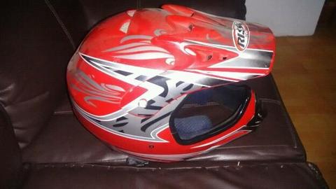 Casco moto cros fix texh