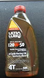 aceite 20w50 4 TIEMPO para moto semisintetico ultra lub