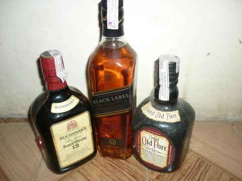 NUEVAS GRAND OLD PARR BLACK LABEL BUCHANANS