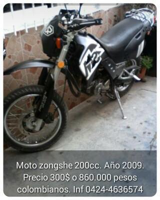 Moto zongshen 200cc año 2009
