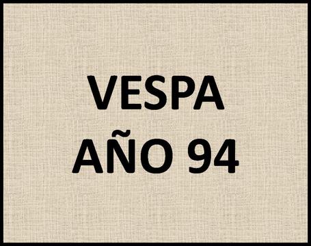 Moto Vespa Año 94